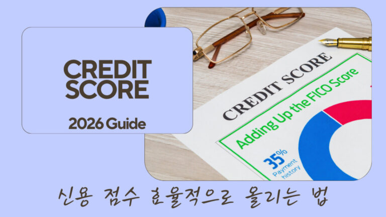 미국 신용점수 관리